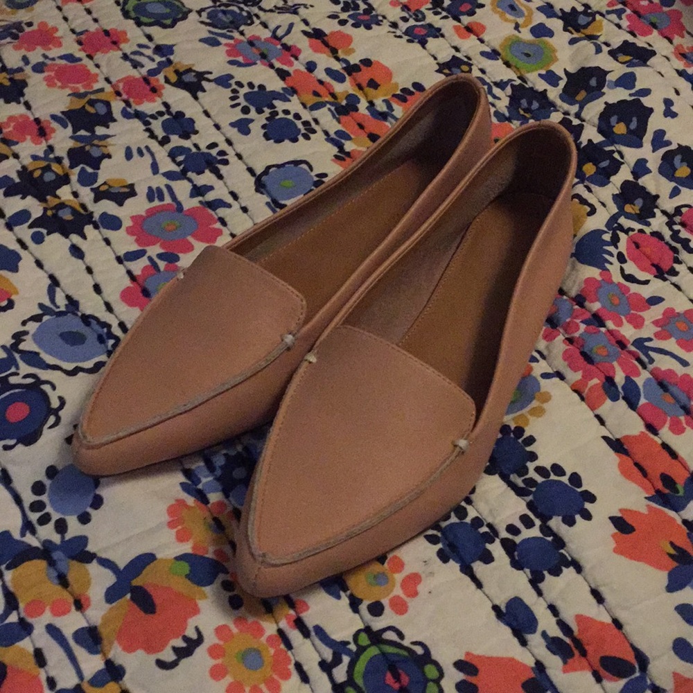 J.Crew Edie Leather Loafers in beige